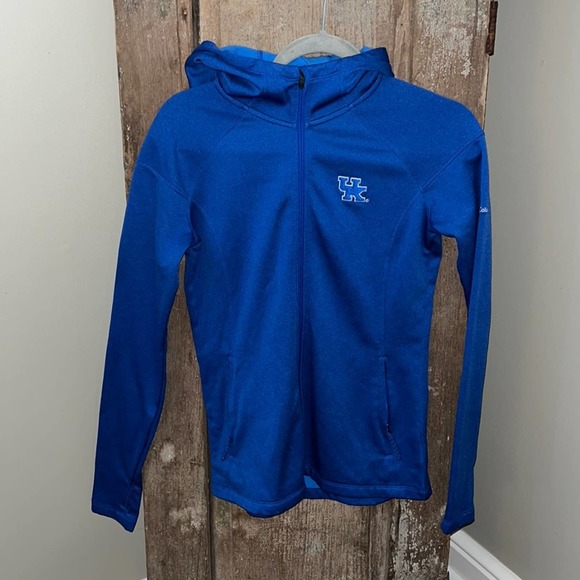 Columbia Sportswear UK Kentucky Blue Zip Up Hoodie Jacket-Small - Picture 1 of 4